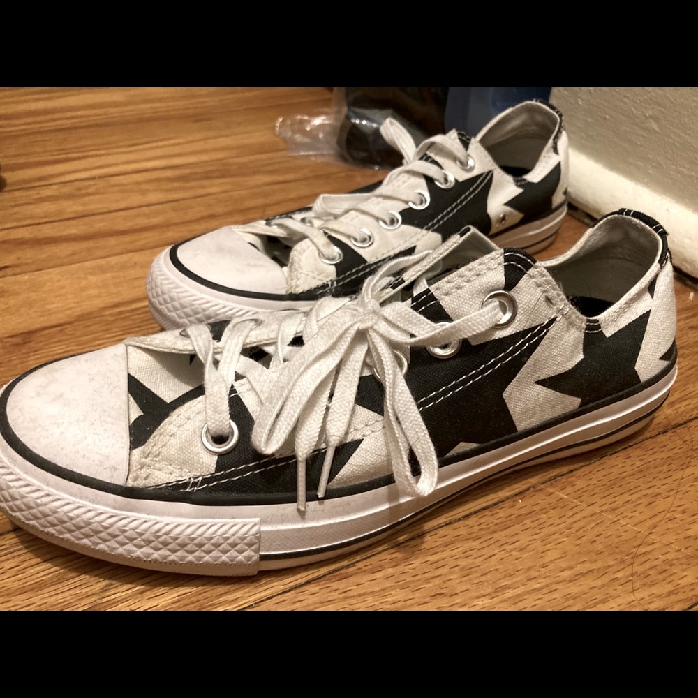 Black and White Star Converses